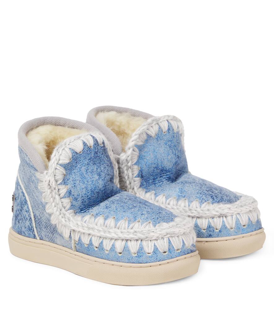 Вышитые замшевые ботинки на овчине Mou Kids, Metal Denim Blue
Вышитые замшевые ботинки на овчине Mou Kids, Metal Denim Blue
