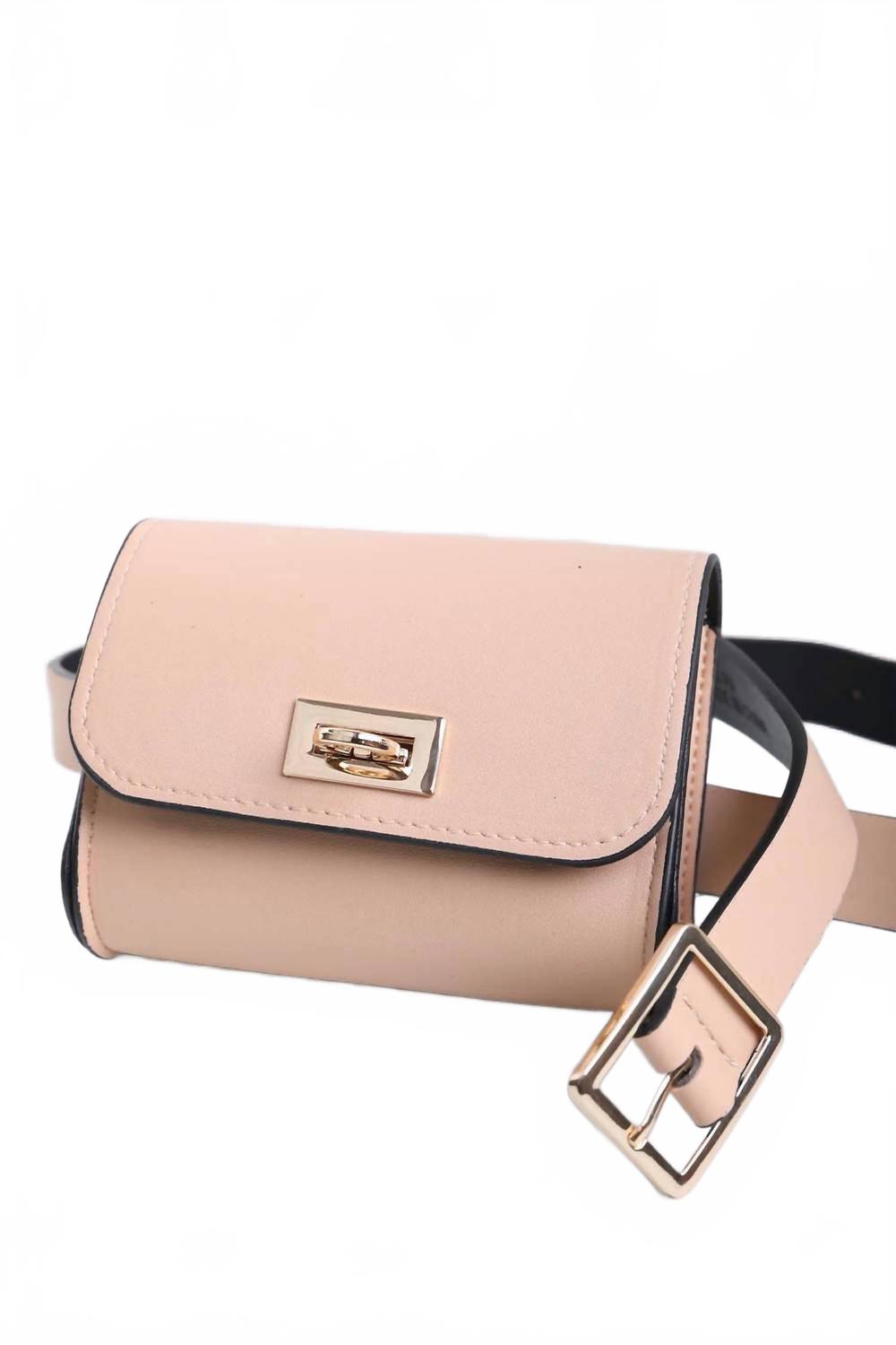 Миниатюрная поясная сумка из искусственной кожи - шикарная, с золотой цепочкой, цвет «нюд» LETO
Миниатюрная поясная сумка из искусственной кожи - шикарная, с золотой цепочкой, цвет «нюд» LETO