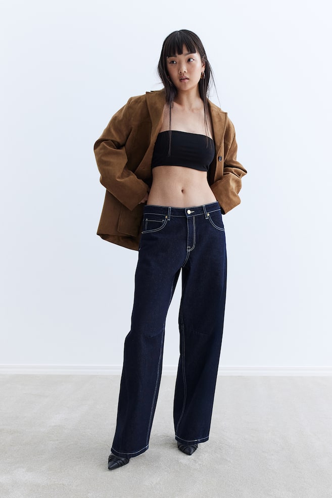 Джинсы Barrel Regular H&M, синий
Джинсы Barrel Regular H&M, синий