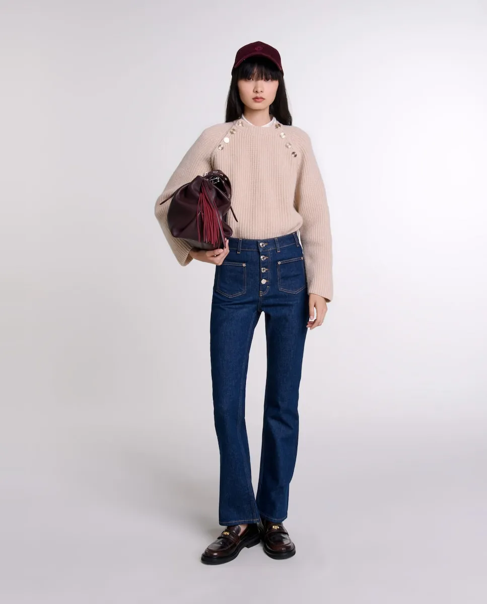 Женские джинсы с карманами Maje, синий
Женские джинсы с карманами Maje, синий