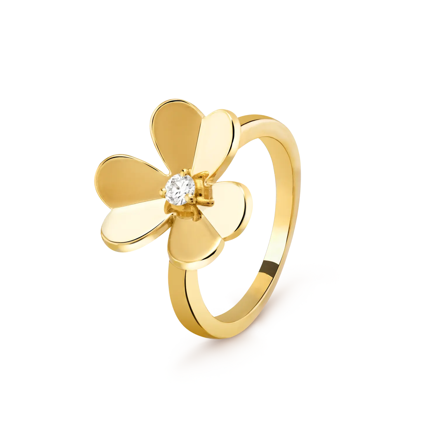 Кольцо Van Cleef & Arpels Frivole, 1 цветок, маленькая модель, 18-ct желтое золото, бриллиант
Кольцо Van Cleef & Arpels Frivole, 1 цветок, маленькая модель, 18-ct желтое золото, бриллиант