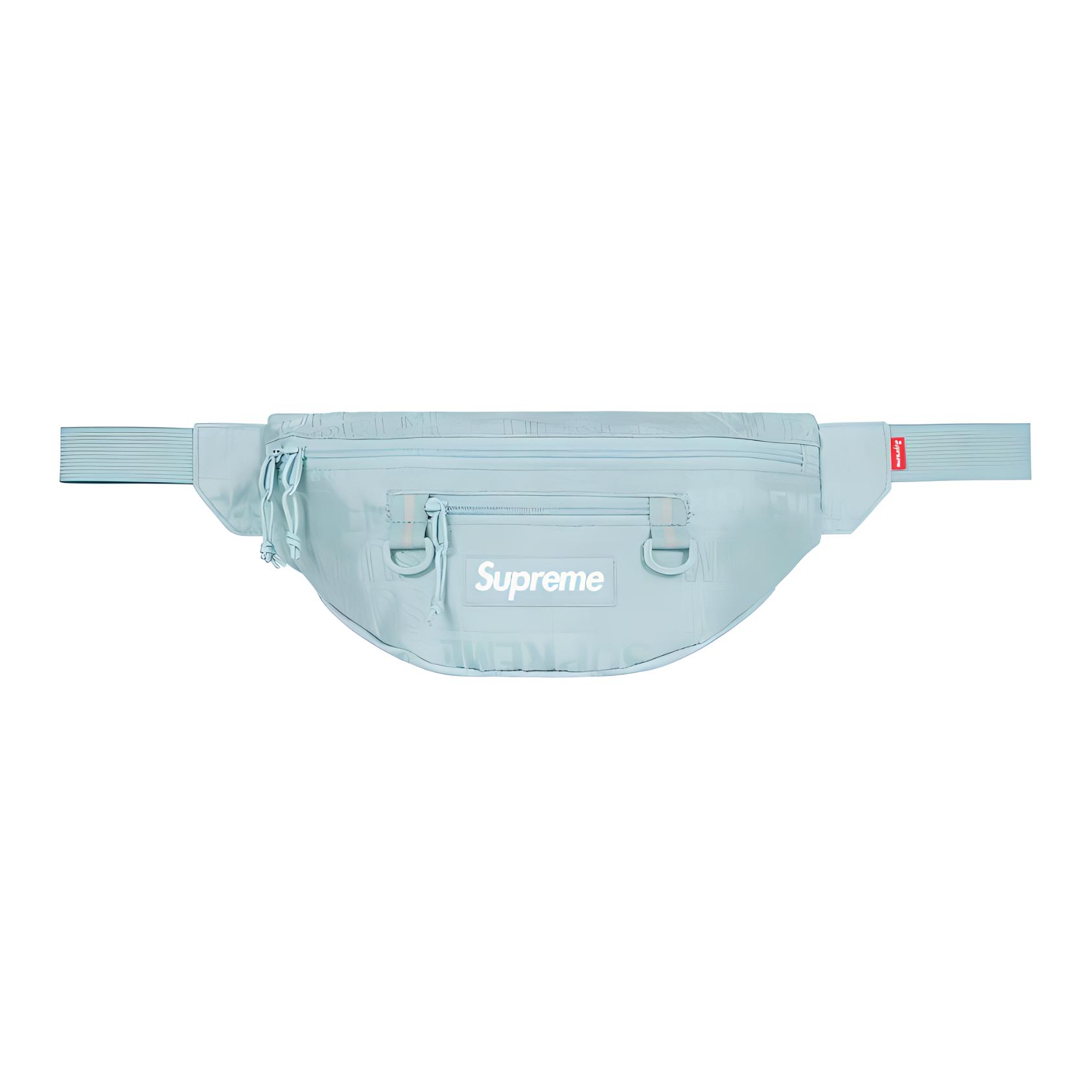 SS19 Нейлоновая поясная сумка, Фанни пак Унисекс Ледяной синий Supreme
SS19 Нейлоновая поясная сумка, Фанни пак Унисекс Ледяной синий Supreme