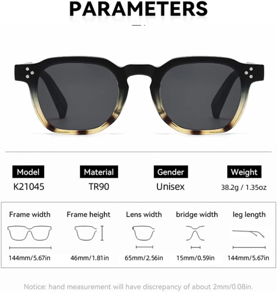 Ретро-модные металлические солнцезащитные очки для женщин и мужчин, классический винтажный стиль, защита от УФ-излучения UV400, для активного отдыха VFDHN, Gray Black
Ретро-модные металлические солнцезащитные очки для женщин и мужчин, классический винтажный стиль, защита от УФ-излучения UV400, для активного отдыха VFDHN, Gray Black