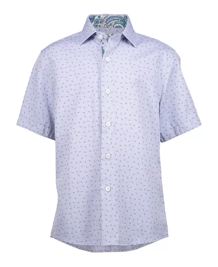 Рубашка для мальчиков Big Boys, синяя, жаккардовая, с коротким рукавом, приталенная Elie Balleh, синий
Рубашка для мальчиков Big Boys, синяя, жаккардовая, с коротким рукавом, приталенная Elie Balleh, синий