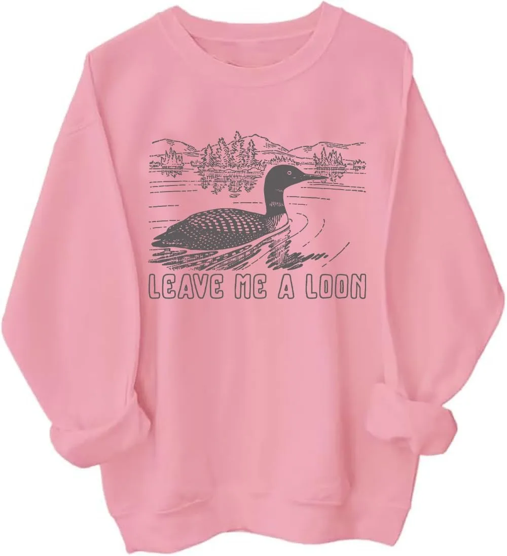Толстовка с принтом "Leave Me A Loon" и птицей гагарой Cynvor
Толстовка с принтом "Leave Me A Loon" и птицей гагарой Cynvor
