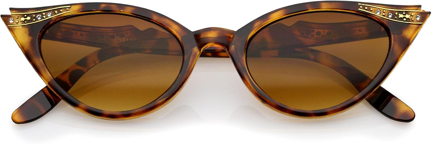 Солнцезащитные очки zeroUV в стиле 50-х годов «кошачий глаз» для женщин, защита от ультрафиолета UV400, украшенные стразами, аксессуары в стиле пин-ап и рокабилли, 50 мм, Tortoise
Солнцезащитные очки zeroUV в стиле 50-х годов «кошачий глаз» для женщин, защита от ультрафиолета UV400, украшенные стразами, аксессуары в стиле пин-ап и рокабилли, 50 мм, Tortoise