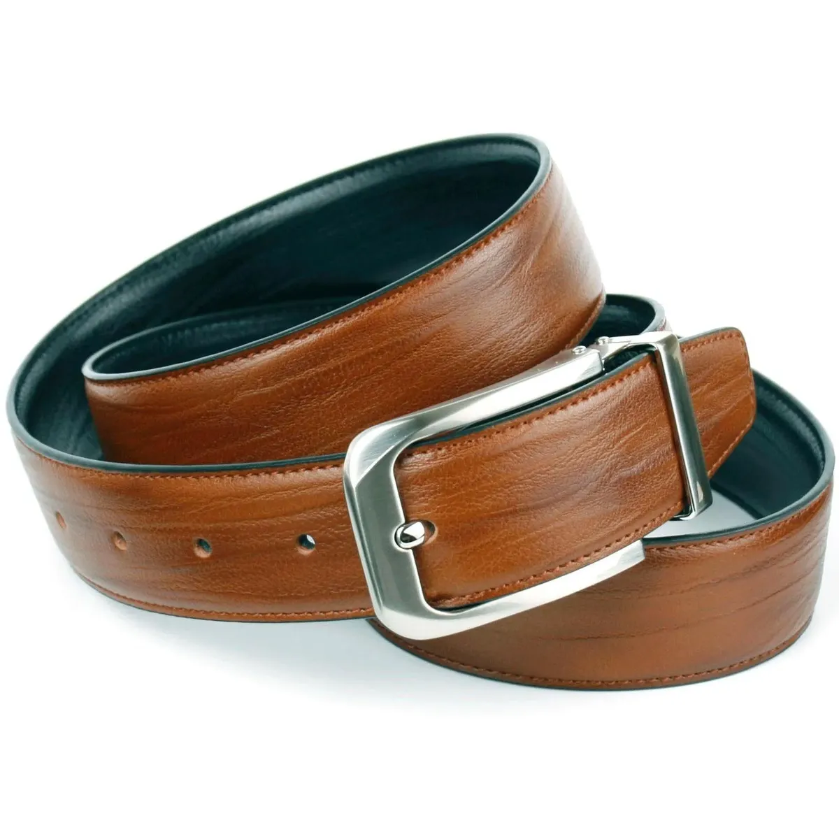 Кожаный ремень Anthoni Crown, двусторонний ремень коньячного и черного цвета, черный
Кожаный ремень Anthoni Crown, двусторонний ремень коньячного и черного цвета, черный