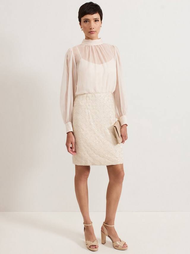 Шифоновое платье-топ с юбкой в пайетках от amina Phase Eight, цвет Cameo
Шифоновое платье-топ с юбкой в пайетках от amina Phase Eight, цвет Cameo