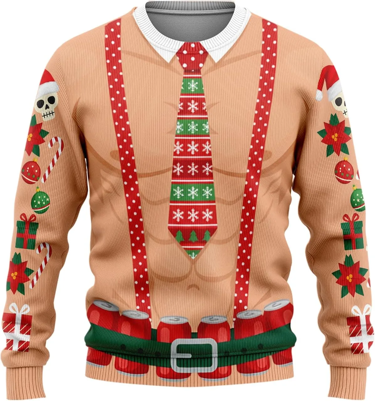 Свитер мужской с принтом Santa's Body
Свитер мужской с принтом Santa's Body
