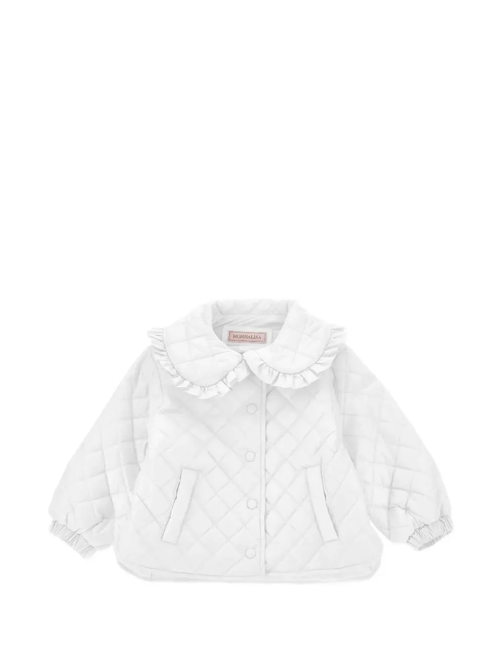 Стеганая куртка с оборками Monnalisa, белый
Стеганая куртка с оборками Monnalisa, белый