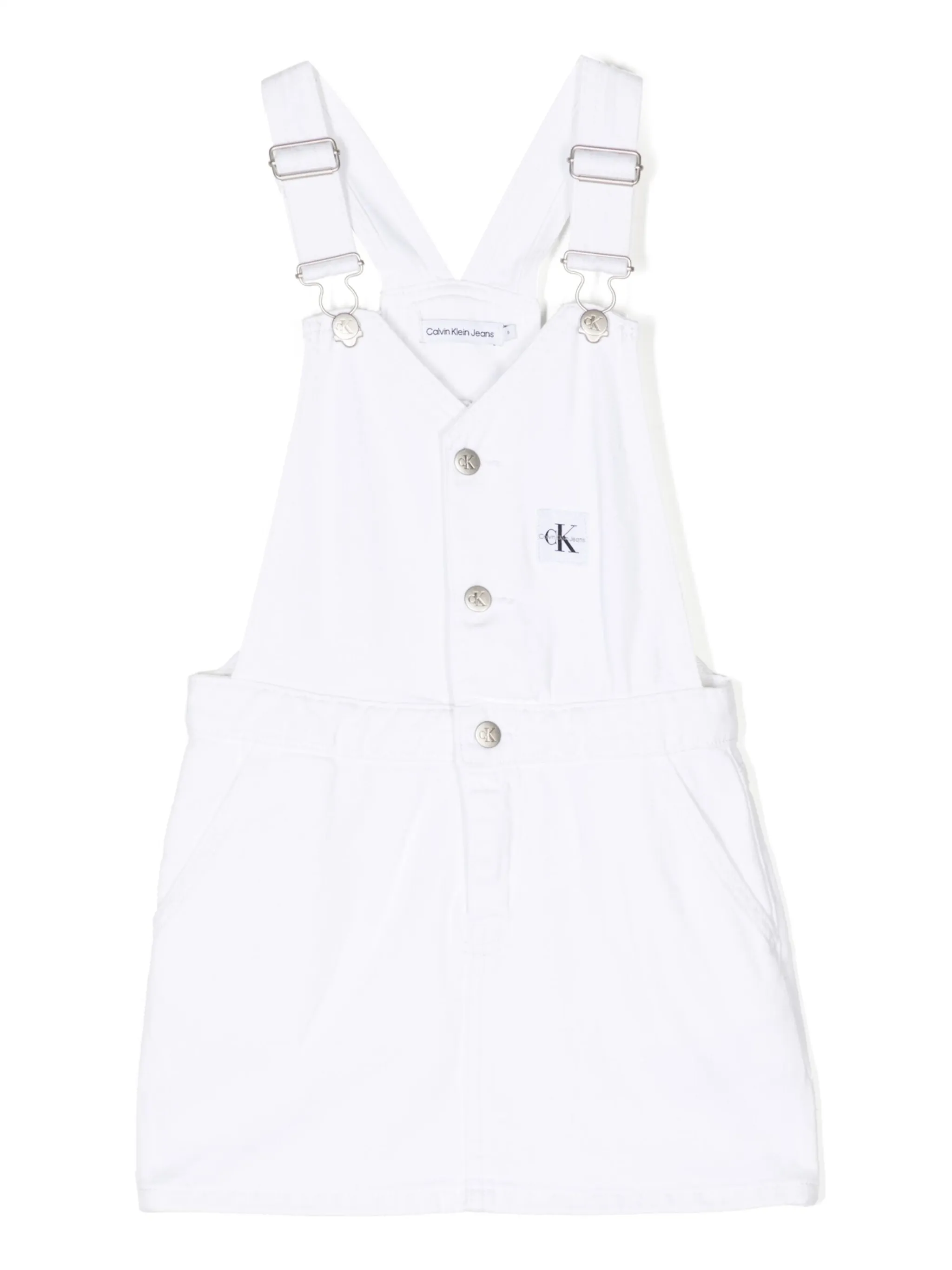 Платье-комбинезон с нашивкой-логотипом Calvin Klein Kids, белый
Платье-комбинезон с нашивкой-логотипом Calvin Klein Kids, белый