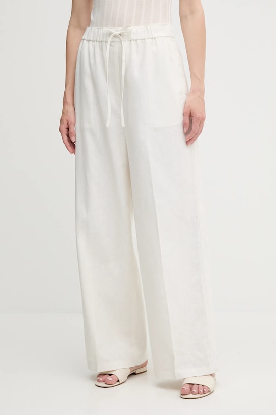 Льняные брюки Calvin Klein, бежевый 
Льняные брюки Calvin Klein, бежевый