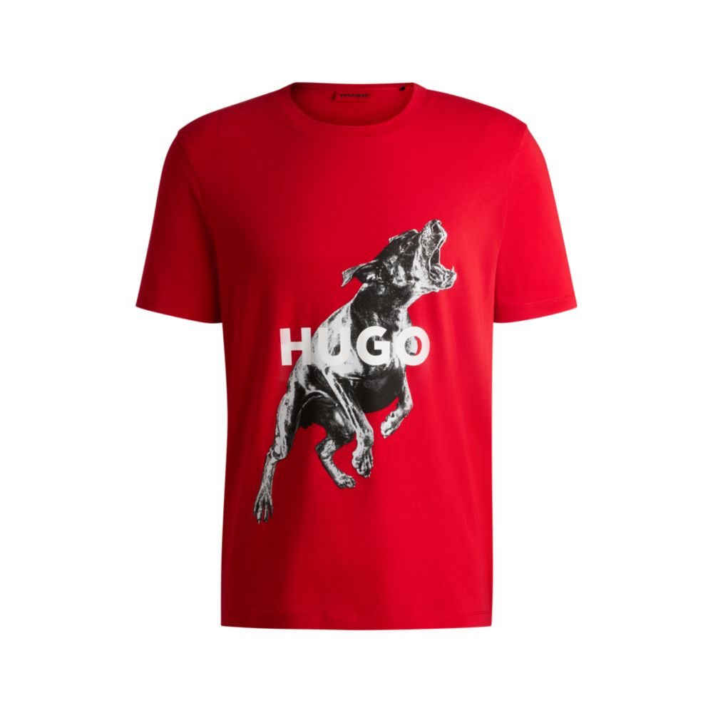 Футболка свободного кроя из хлопка с изображением животных HUGO, светло-розовый
Футболка свободного кроя из хлопка с изображением животных HUGO, светло-розовый