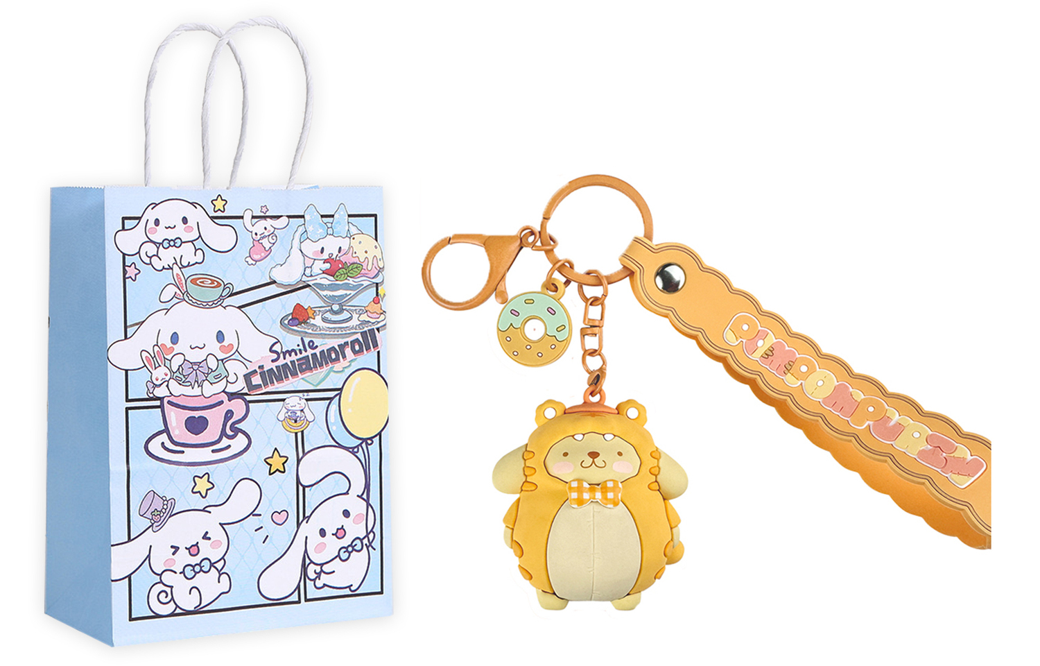 Sanrio Брелок My Melody Hello Kitty из ПВХ Унисекс, Pompompurin+Exquisite Shopping Bag
Sanrio Брелок My Melody Hello Kitty из ПВХ Унисекс, Pompompurin+Exquisite Shopping Bag