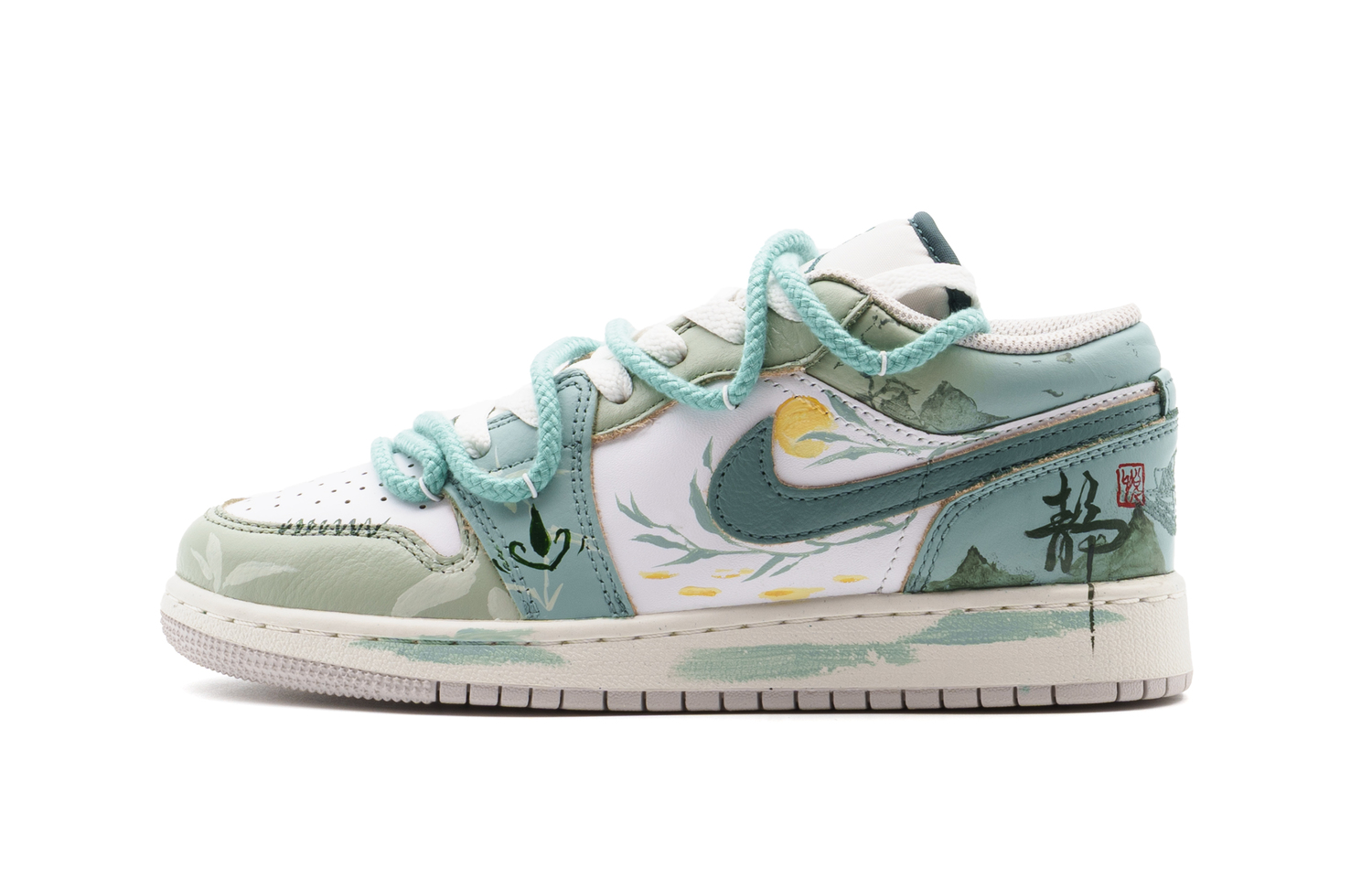 Air 1 Yue Qi нескользящие устойчивые к истиранию низкие детские баскетбольные кроссовки для подростков Jordan, светло-белый зеленый
Air 1 Yue Qi нескользящие устойчивые к истиранию низкие детские баскетбольные кроссовки для подростков Jordan, светло-белый зеленый