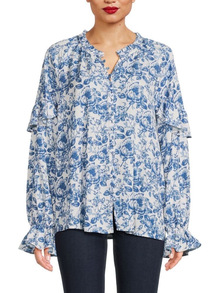 Рубашка с рукавами реглан с рюшами Saks Fifth Avenue, цвет Blue White
Рубашка с рукавами реглан с рюшами Saks Fifth Avenue, цвет Blue White