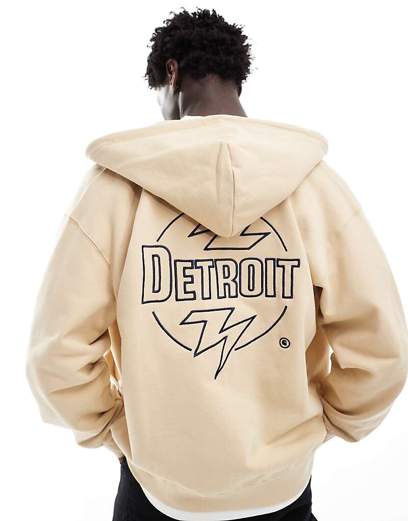 Carhartt WIP — худи песочного цвета с изображением молний
Carhartt WIP — худи песочного цвета с изображением молний