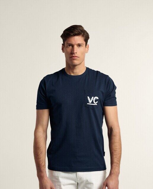 Классическая мужская футболка с коротким рукавом Valecuatro, темно-синий
Классическая мужская футболка с коротким рукавом Valecuatro, темно-синий
