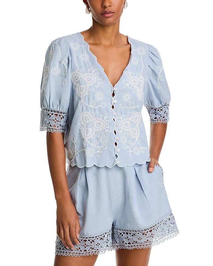 Топ с воланом Rahi, синий
Топ с воланом Rahi, синий