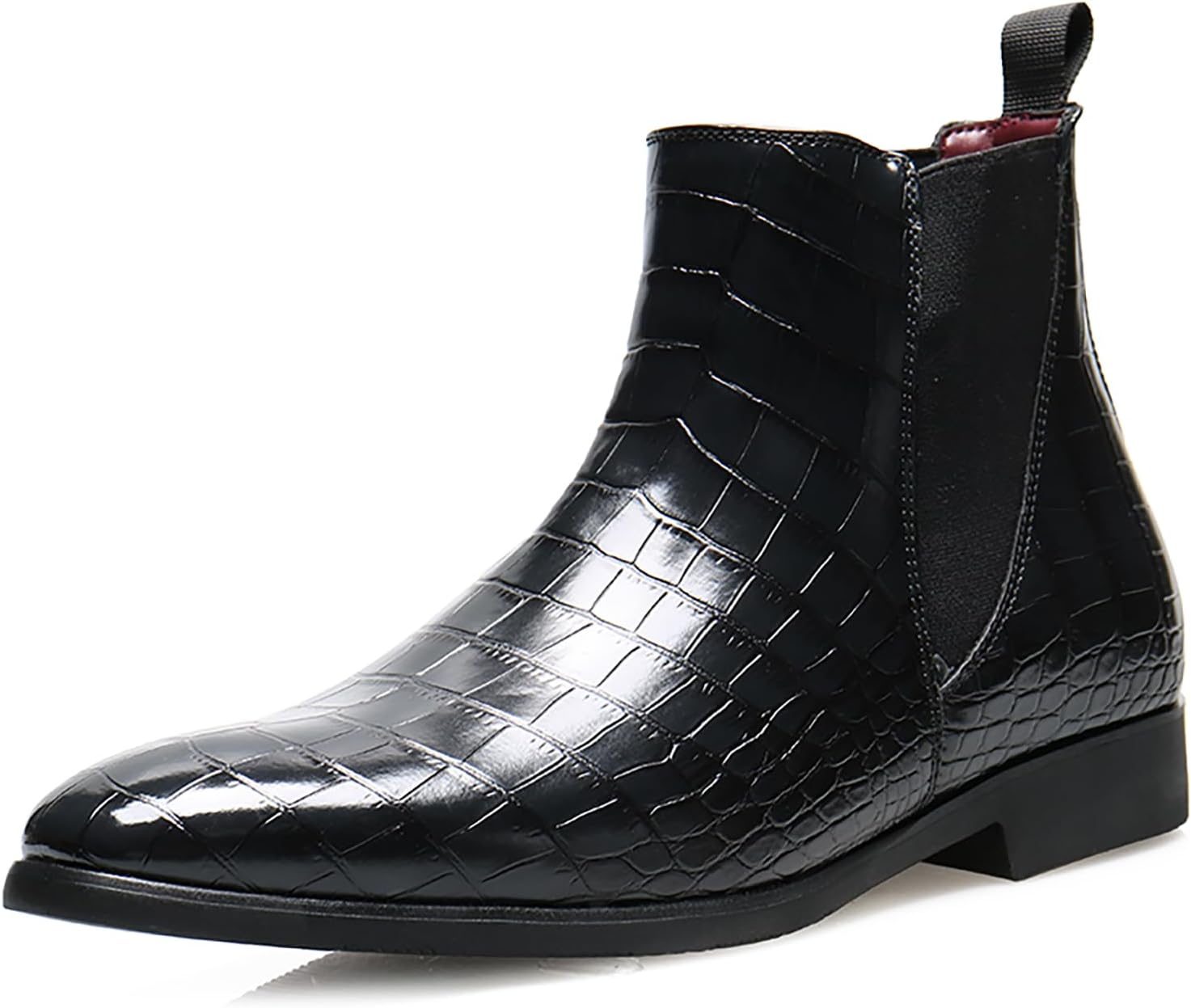 Мужские кожаные ботинки Челси с принтом, низкий широкий каблук, модные, удобные, нескользящие, стильные чукка, повседневные, легкие, с эластичными голенищами Siyake, черный
Мужские кожаные ботинки Челси с принтом, низкий широкий каблук, модные, удобные, нескользящие, стильные чукка, повседневные, легкие, с эластичными голенищами Siyake, черный