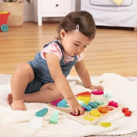 B.Toys, деревянный развивающий пазл Радужные цифры
B.Toys, деревянный развивающий пазл Радужные цифры