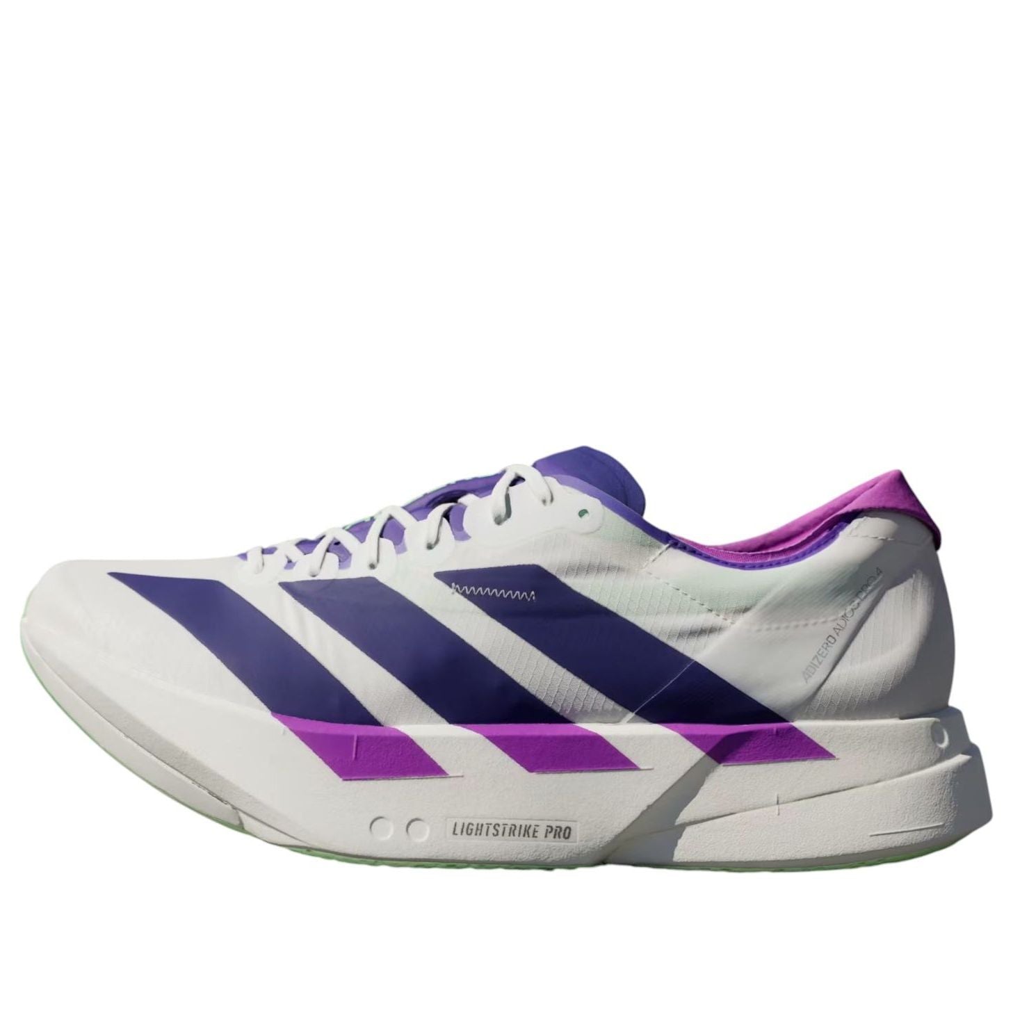 Adidas Adizero Adios Pro 4 'White Collegiate Purple Lime Burst'
Adidas Adizero Adios Pro 4 'White Collegiate Purple Lime Burst'