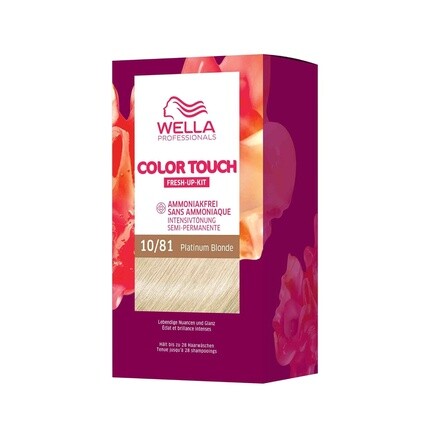 Wella Профессиональная полуперманентная краска для волос Color Touch без аммиака для обновления цвета и покрытия седых волос - набор для корней, включающий маску для волос Platinum Blonde
Wella Профессиональная полуперманентная краска для волос Color Touch без аммиака для обновления цвета и покрытия седых волос - набор для корней, включающий маску для волос Platinum Blonde