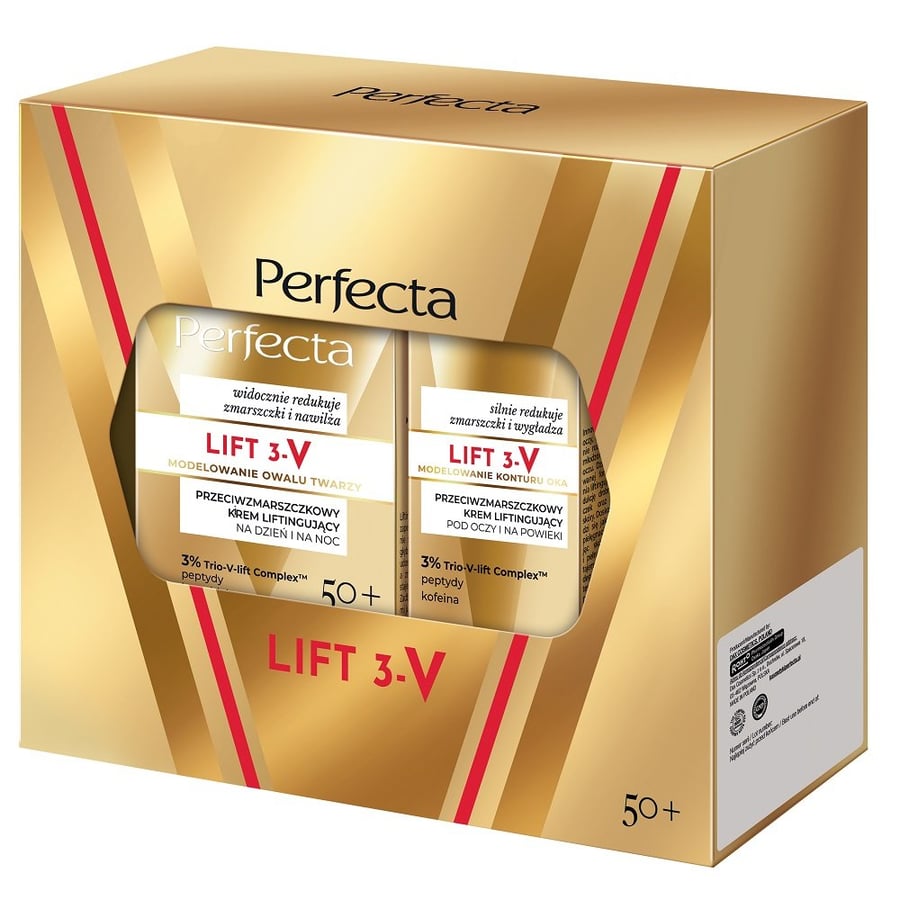 Perfecta Lift 3-V set крем-лифтинг против морщин 50+ 50 мл + крем-лифтинг против морщин для глаз и век 15 мл
Perfecta Lift 3-V set крем-лифтинг против морщин 50+ 50 мл + крем-лифтинг против морщин для глаз и век 15 мл