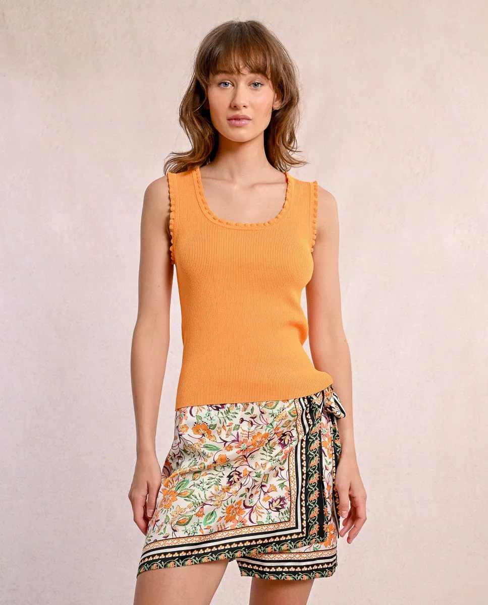 Женский топ из канеле с рюшами Molly Bracken, оранжевый
Женский топ из канеле с рюшами Molly Bracken, оранжевый