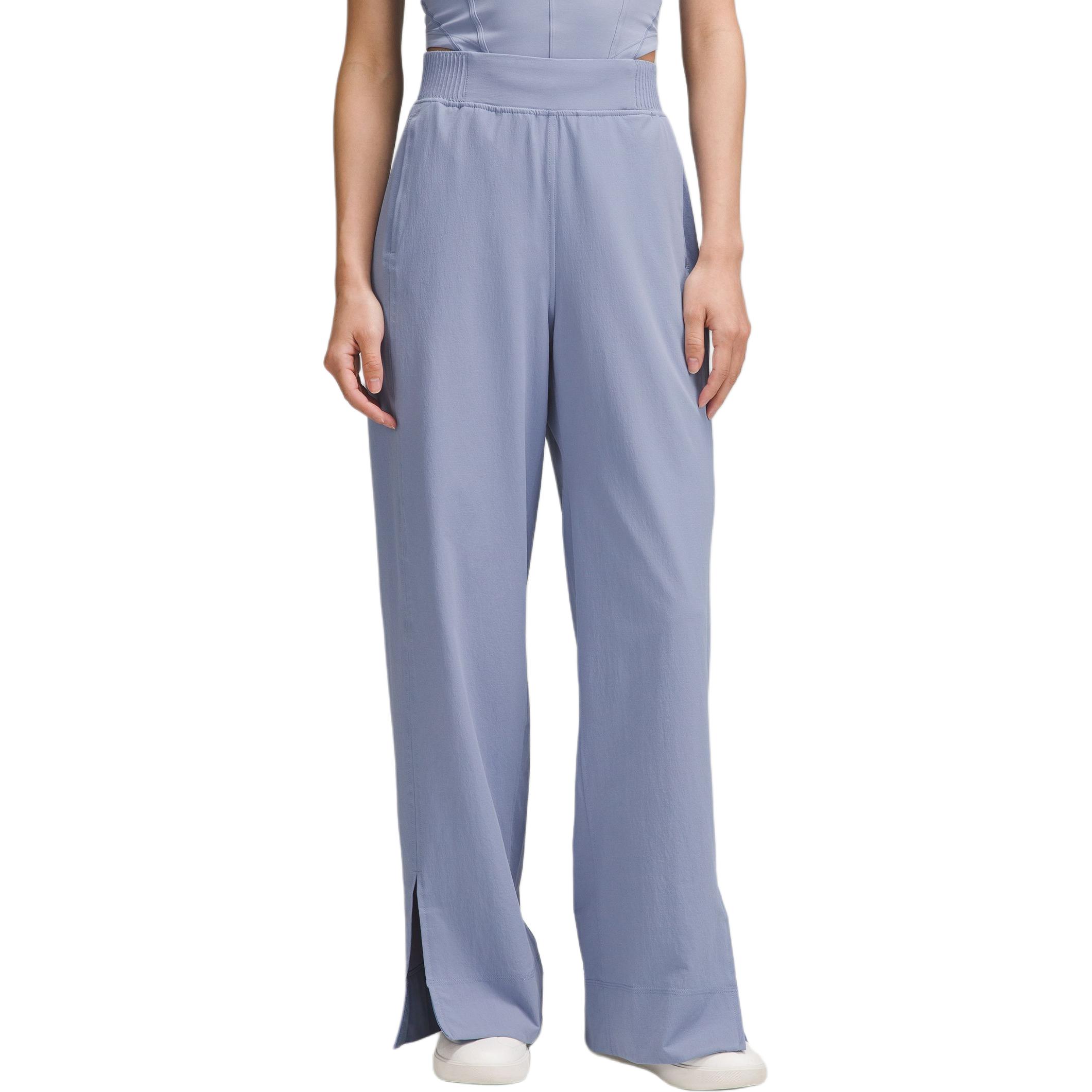 Растягивающиеся тканевые широкие брюки с высокой посадкой Asia Fit вязаные спортивные штаны женские Lululemon, синий
Растягивающиеся тканевые широкие брюки с высокой посадкой Asia Fit вязаные спортивные штаны женские Lululemon, синий