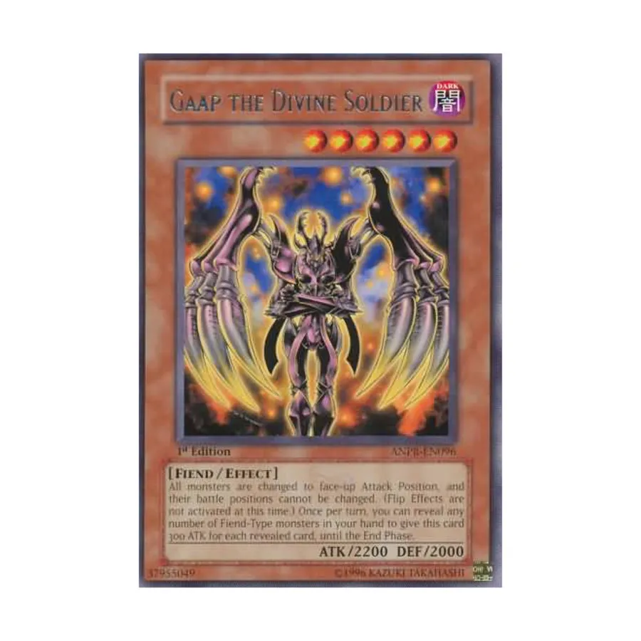 CCG Гаап, Божественный солдат (Редкий), Yu-Gi-Oh - Ancient Prophecy - Singles
CCG Гаап, Божественный солдат (Редкий), Yu-Gi-Oh - Ancient Prophecy - Singles