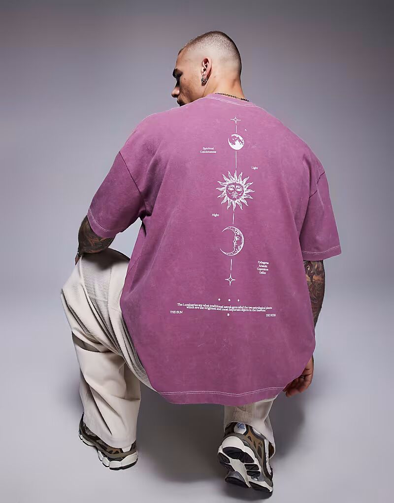 Футболка ASOS DESIGN свободного кроя из плотной ткани плотностью 220 г/м² розового цвета с принтом в виде небесного позвоночника
Футболка ASOS DESIGN свободного кроя из плотной ткани плотностью 220 г/м² розового цвета с принтом в виде небесного позвоночника