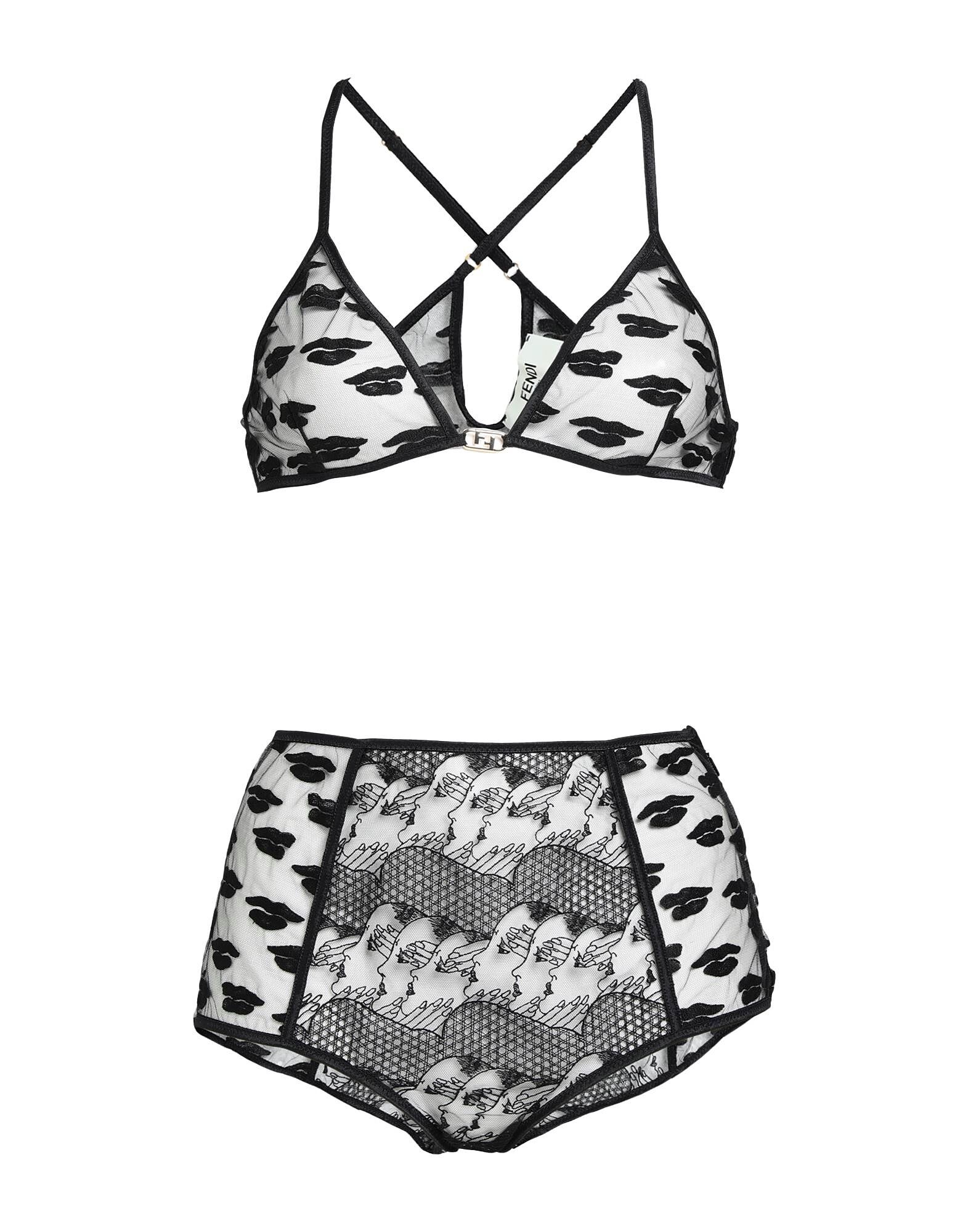 Комплект нижнего белья Fendi, черный
Комплект нижнего белья Fendi, черный