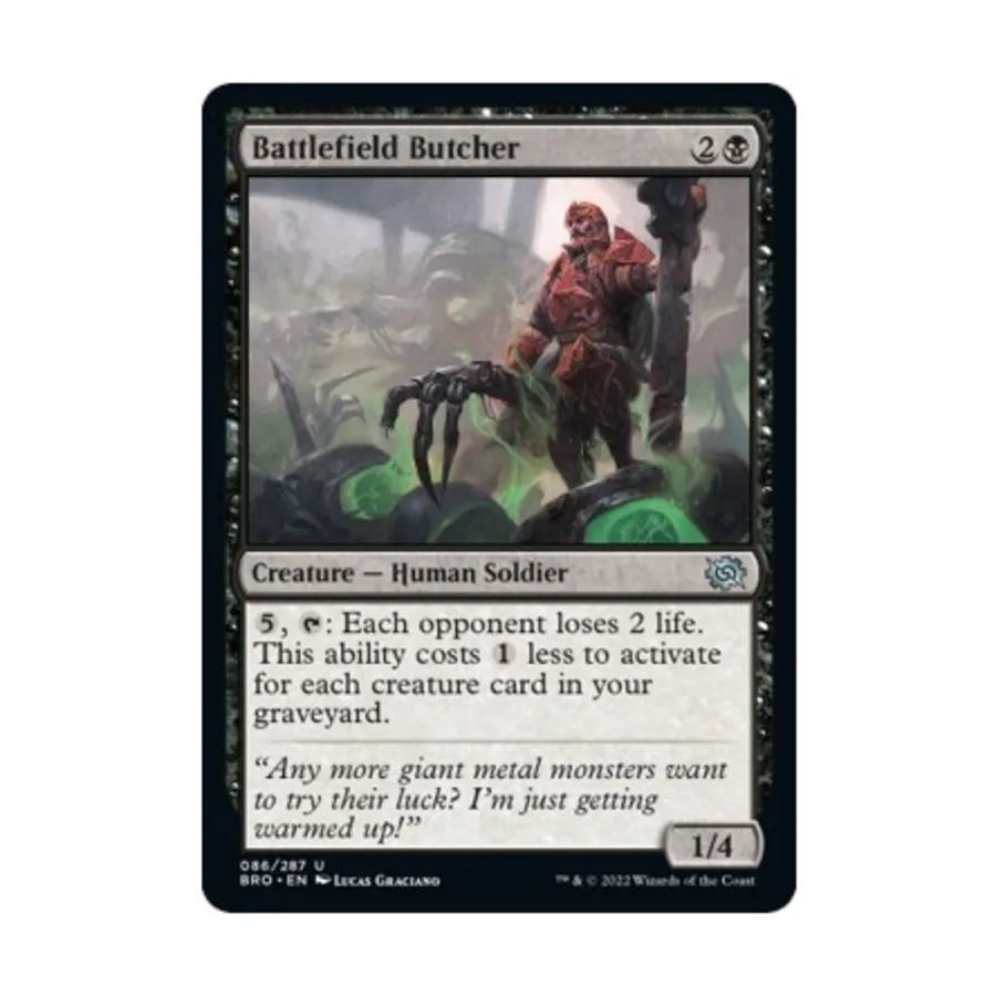 CCG Боевой мясник (U), MTG - The Brothers War
CCG Боевой мясник (U), MTG - The Brothers War