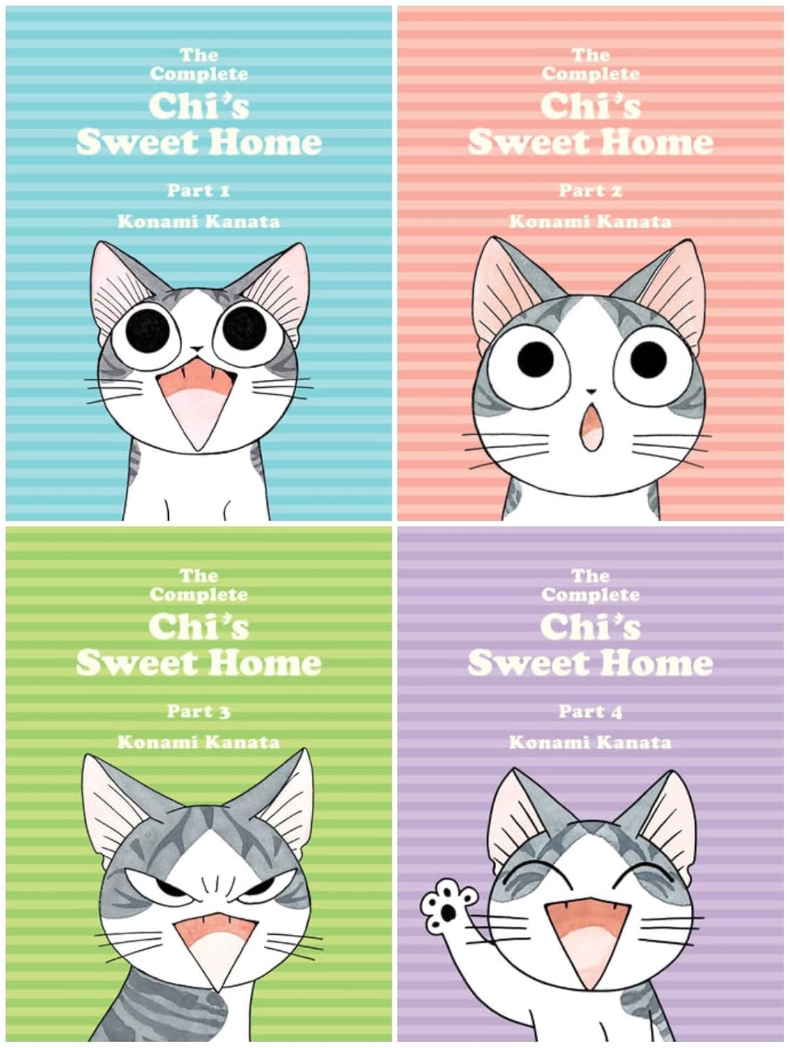 Chi's Sweet Home Manga Series 4-Book Collection Set - The Complete Full-Color Edition of the Adorable Cat Classic (Vertical Comics)
Chi's Sweet Home Manga Series 4-Book Collection Set - The Complete Full-Color Edition of the Adorable Cat Classic (Vertical Comics)