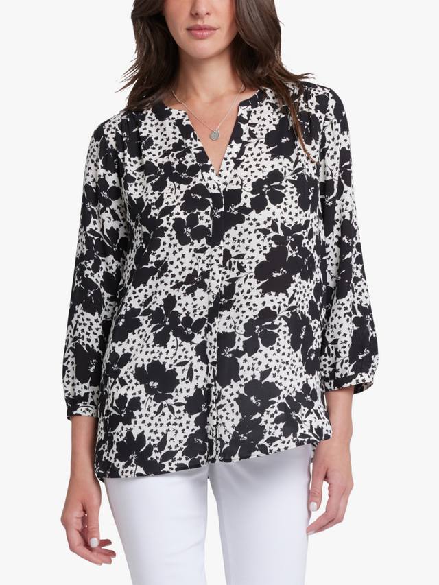 Блузка с защипами NYDJ, White/Black
Блузка с защипами NYDJ, White/Black