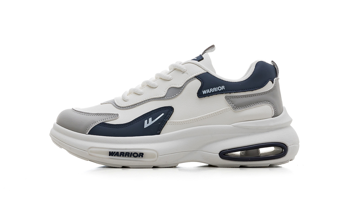 WARRIOR Синтетические кожаные нескользящие износостойкие низкие массивные кроссовки мужские White Dark Blue Gray
WARRIOR Синтетические кожаные нескользящие износостойкие низкие массивные кроссовки мужские White Dark Blue Gray