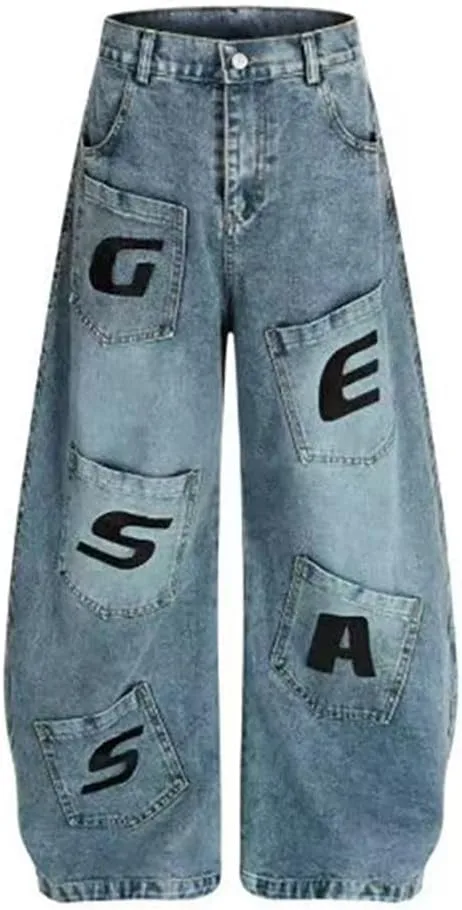 Женские джинсы Gothic American с пачворком и карманами, нерегулярный принт INFENU
Женские джинсы Gothic American с пачворком и карманами, нерегулярный принт INFENU