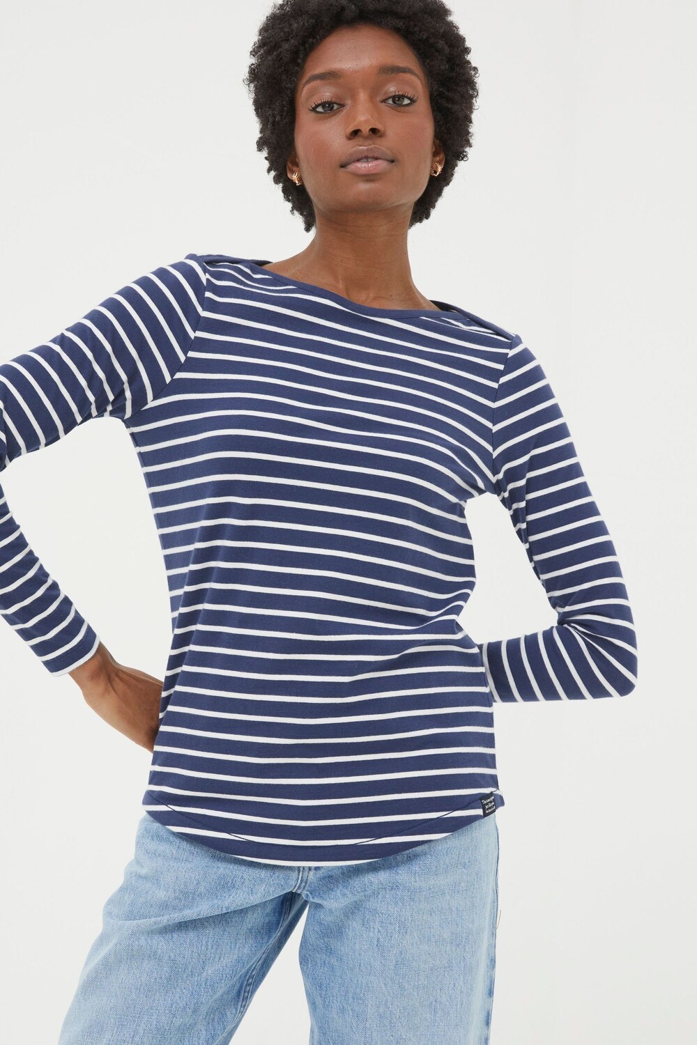 Полосатый топ Breton с толстым лицом Fat Face, синий
Полосатый топ Breton с толстым лицом Fat Face, синий