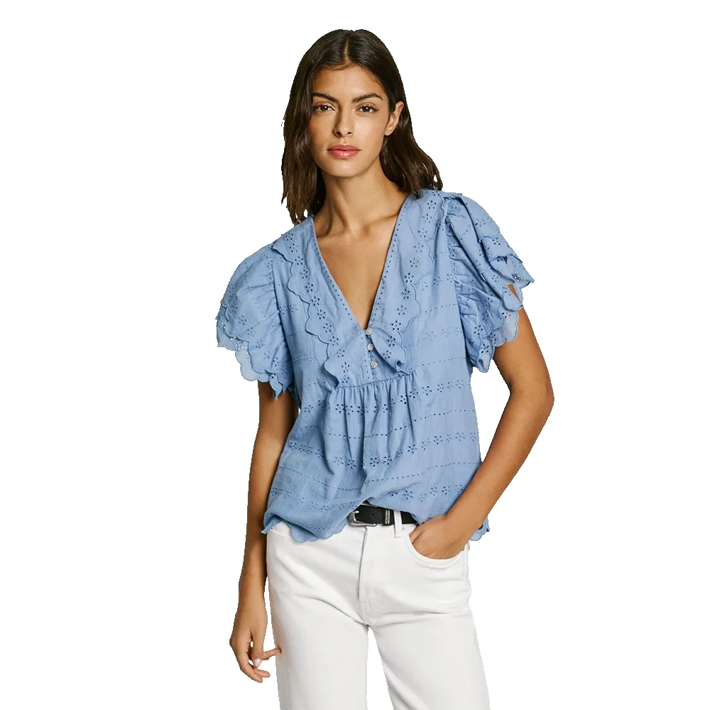 Блузка с коротким рукавом Pepe Jeans Dame, синий
Блузка с коротким рукавом Pepe Jeans Dame, синий