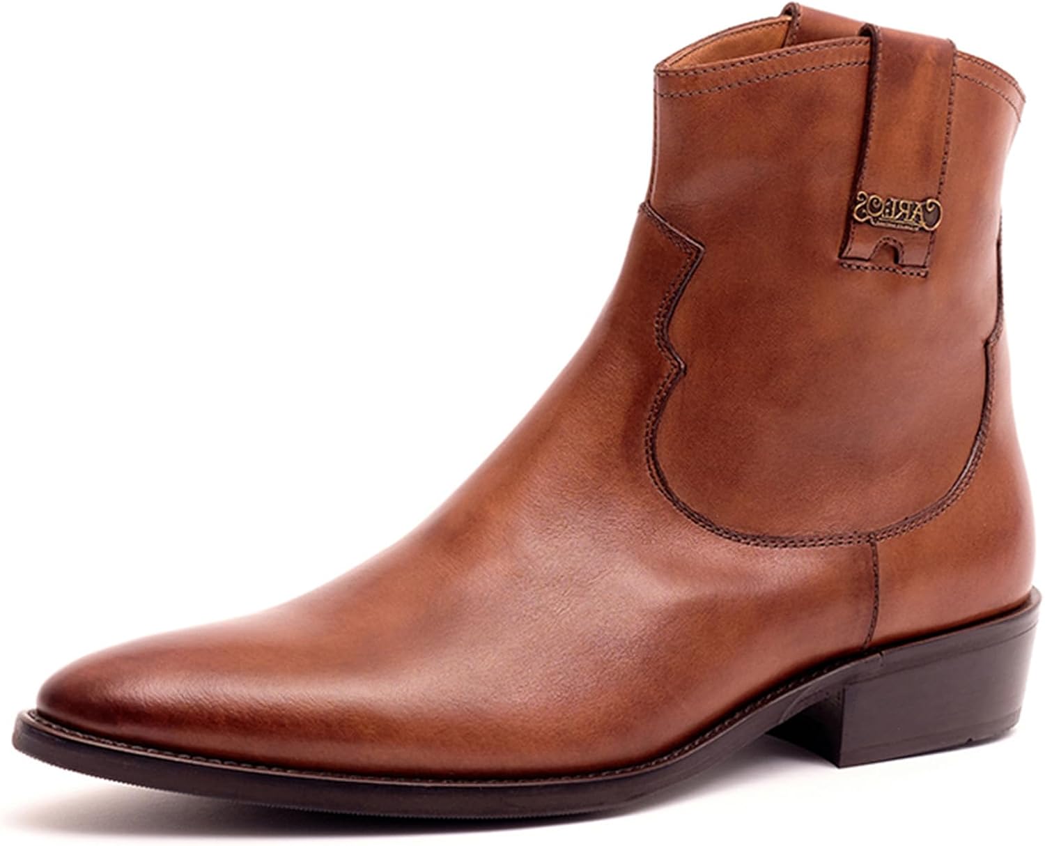 Мужские ковбойские сапоги Carlos Santana Zappa, Застежка-молния, Резиновая подошва и мягкая стелька, Верх из кожи теленка, Tan Full Grain Calfskin Leather
Мужские ковбойские сапоги Carlos Santana Zappa, Застежка-молния, Резиновая подошва и мягкая стелька, Верх из кожи теленка, Tan Full Grain Calfskin Leather