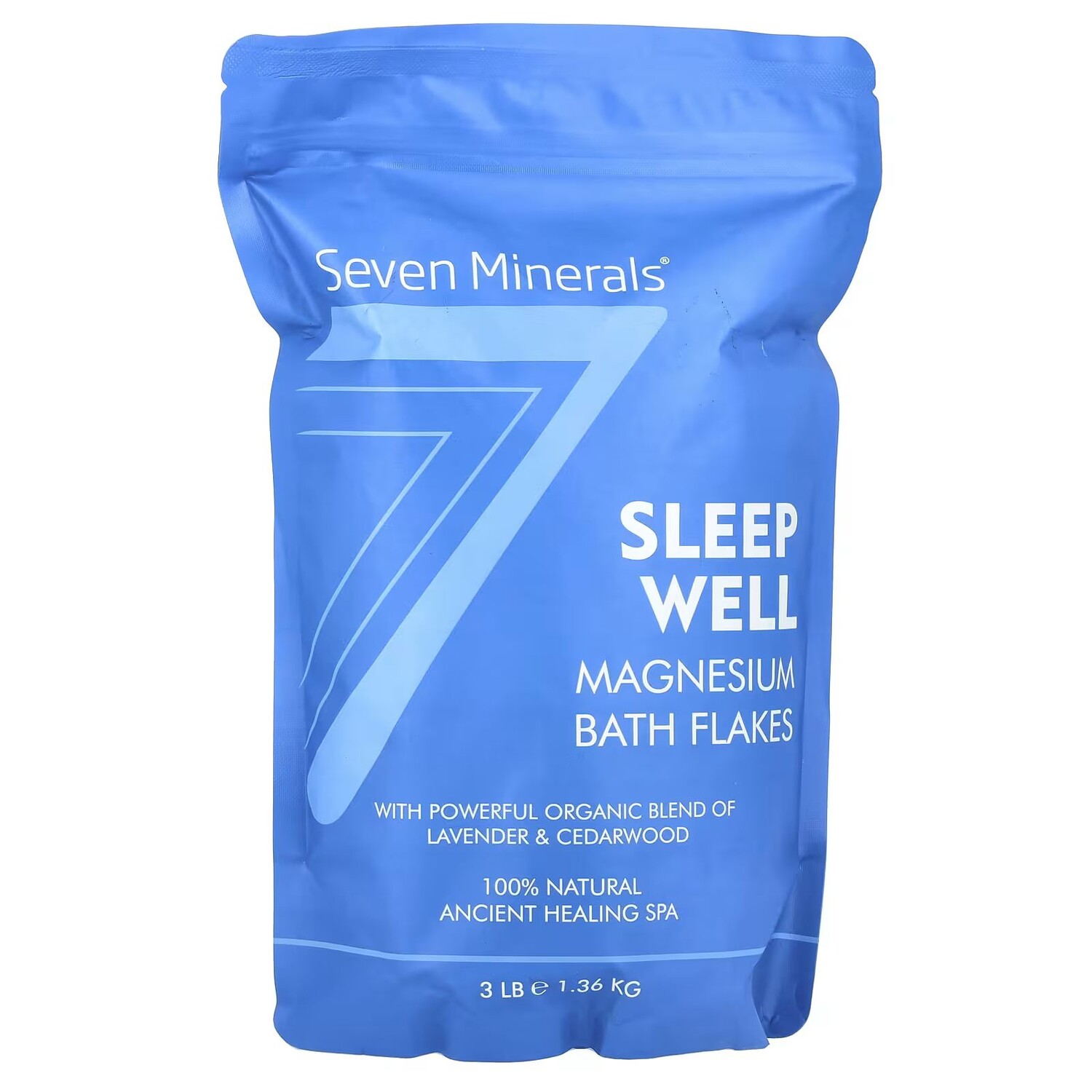 Sleep Well, хлопья для ванн с магнием, лаванда и кедр, 3 фунта (1,36 кг) Seven Minerals
Sleep Well, хлопья для ванн с магнием, лаванда и кедр, 3 фунта (1,36 кг) Seven Minerals