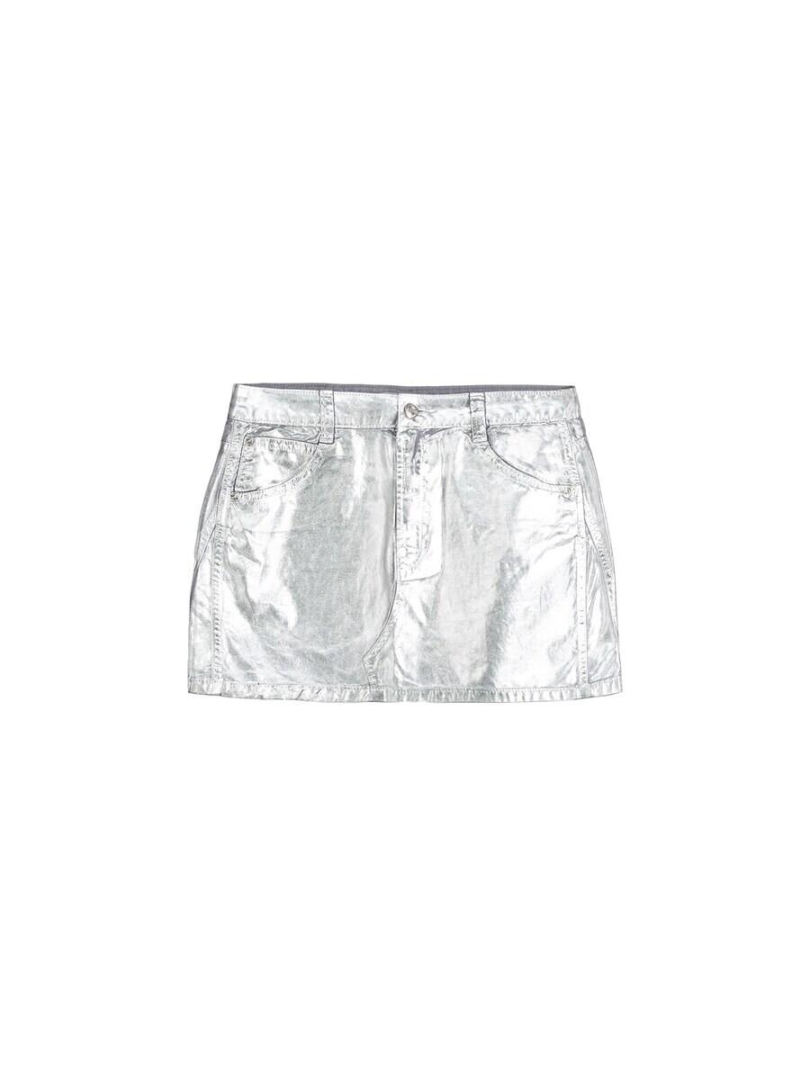 Юбка Bershka, серебряный
Юбка Bershka, серебряный