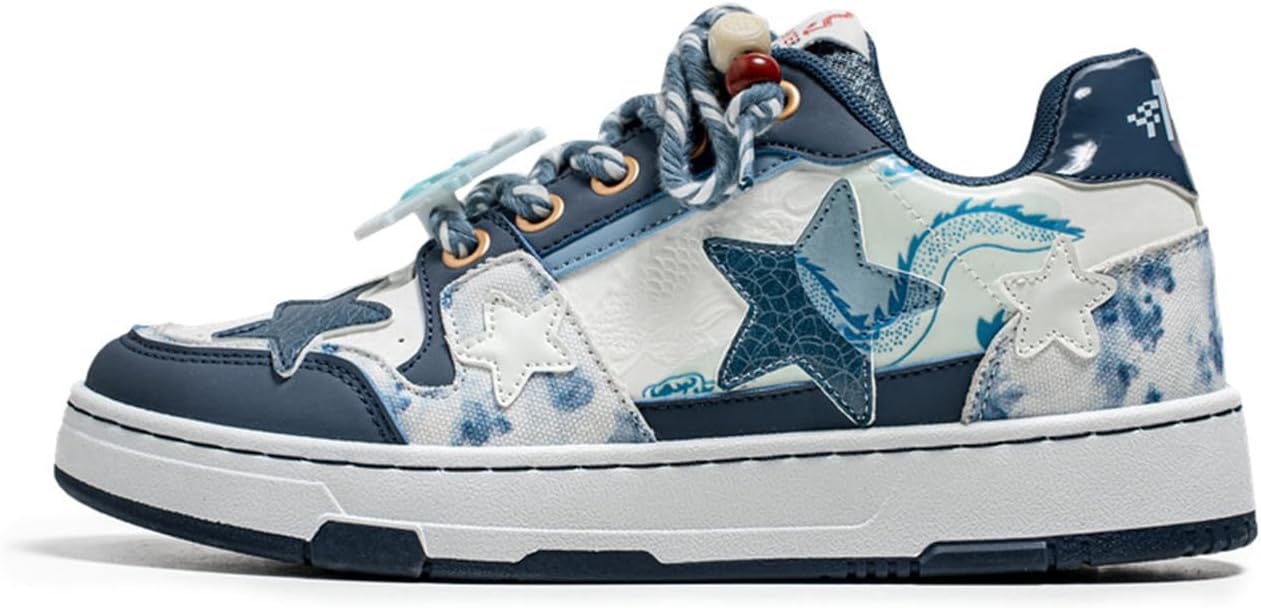 Мужские кроссовки Y2K Star, дышащие, низкие, повседневные, легкие ходовые для уличного стиля и скейтбординга Zhoupulp, синий
Мужские кроссовки Y2K Star, дышащие, низкие, повседневные, легкие ходовые для уличного стиля и скейтбординга Zhoupulp, синий