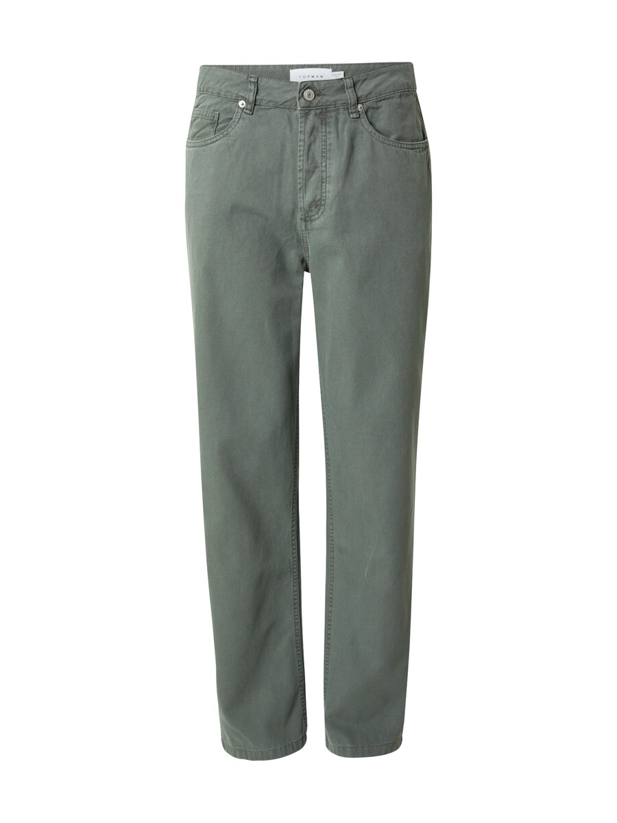 Тканевые брюки TOPMAN Regular Pants, зеленый 
Тканевые брюки TOPMAN Regular Pants, зеленый