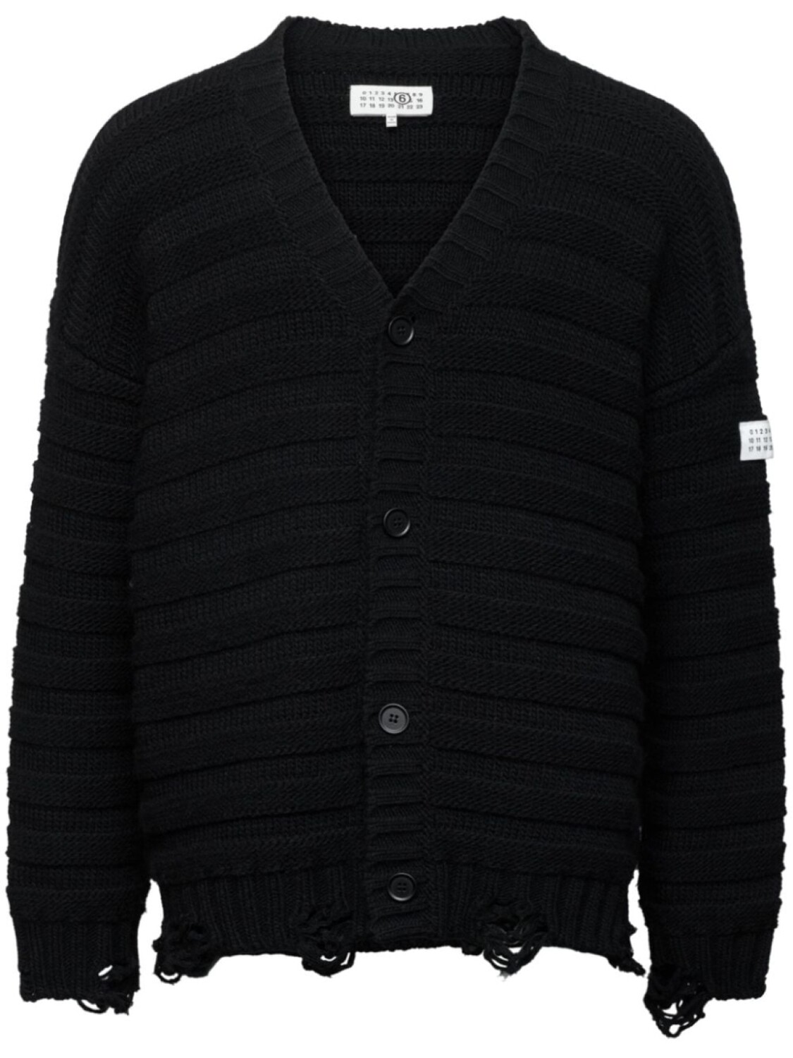 MM6 Maison Margiela вязаный кардиган с V-образным вырезом, черный
MM6 Maison Margiela вязаный кардиган с V-образным вырезом, черный