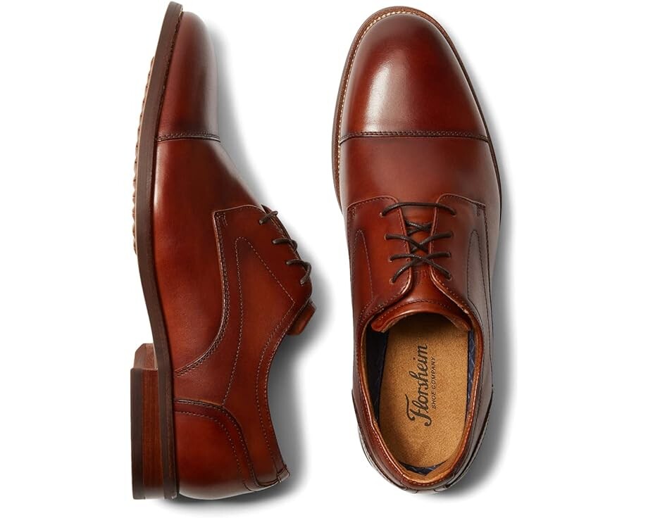 Оксфорды Florsheim Rucci Cap Toe, цвет Cognac Smooth 
Оксфорды Florsheim Rucci Cap Toe, цвет Cognac Smooth