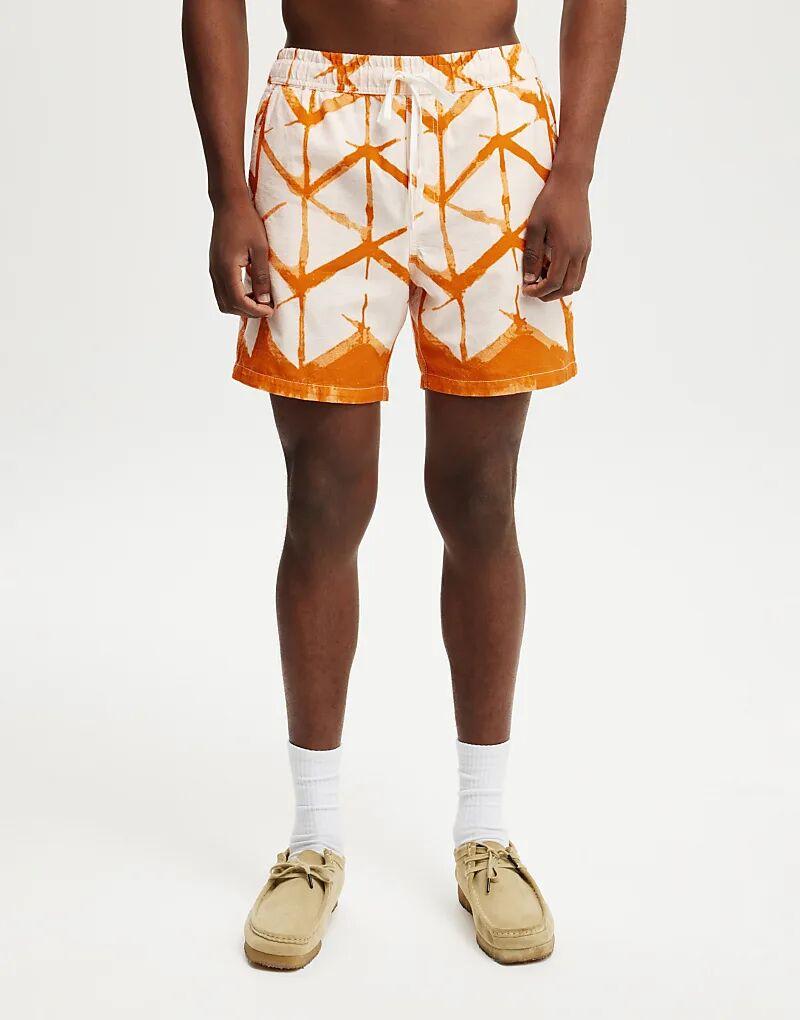 Короткие шорты Cotton On Easy с оранжевым абстрактным принтом Cotton On
Короткие шорты Cotton On Easy с оранжевым абстрактным принтом Cotton On