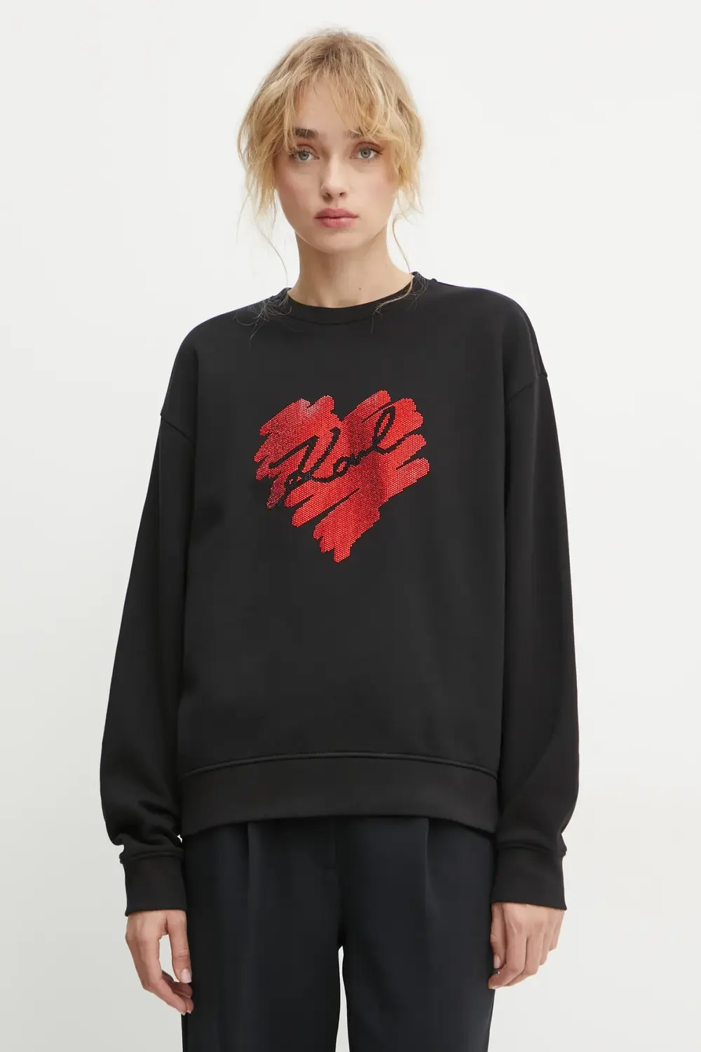 Хлопковая толстовка Karl Lagerfeld, черный
Хлопковая толстовка Karl Lagerfeld, черный