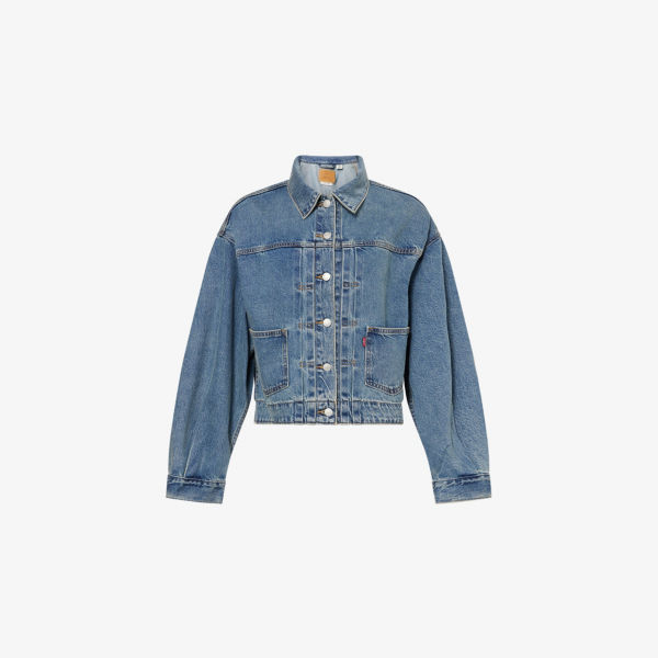 Куртка-тракер джинсовая Levis с рукавами-фонариками, синий
Куртка-тракер джинсовая Levis с рукавами-фонариками, синий